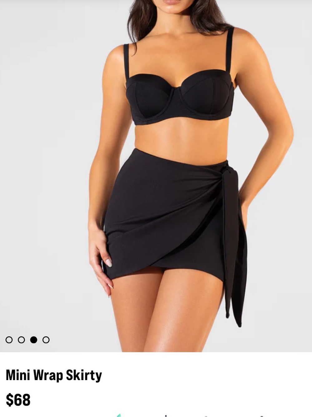 TA3 Mini Wrap Skirty - Black